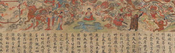 Scene from The Illustrated Sutra of Past and Present Karma..., late 13th century. Creator: Unknown.