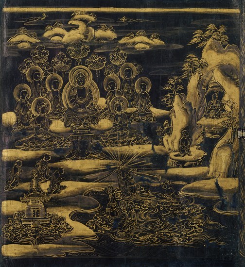 Devadatta, Chapter 12 of the Lotus Sutra (Hoke-kyo, Daibadatta-bon) , 12th century. Creator: Unknown.