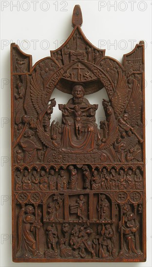 Plaque with the Adoration of Trinity, 15th century. Creator: Unknown.