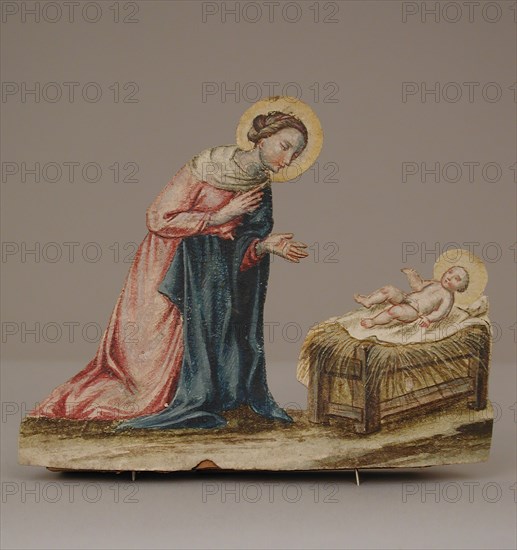Virgin Mary with Christ in a Manger, 18th century. Creator: Unknown.