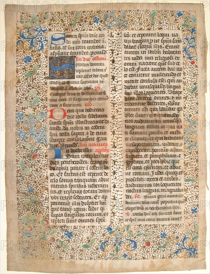 Manuscript Leaf from a Missal, mid-15th century. Creator: Unknown.
