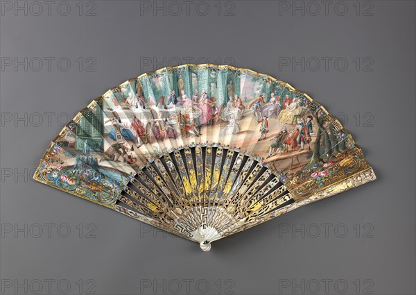 Folding fan, 1760s. Creator: Unknown.