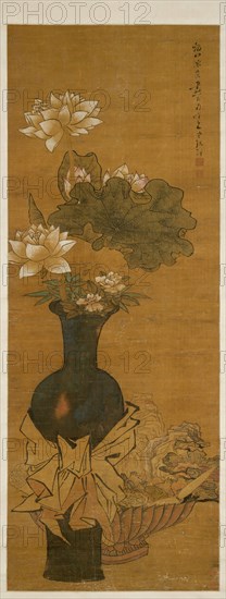Vase of Flowers. Creator: After Chen Hongshou (Chinese, 1598-1652).