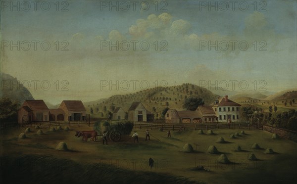 Leete Farm, West Claremont, New Hampshire, ca. 1822. Creator: Francis Alexander.