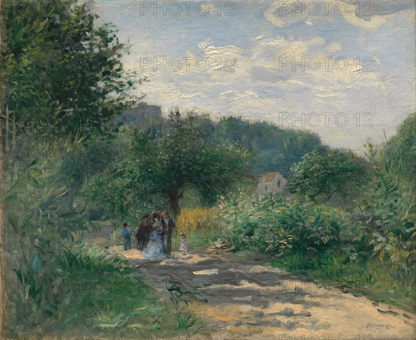 A Road in Louveciennes, ca. 1870. Creator: Pierre-Auguste Renoir.
