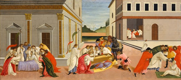 Three Miracles of Saint Zenobius, ca. 1500. Creator: Sandro Botticelli.