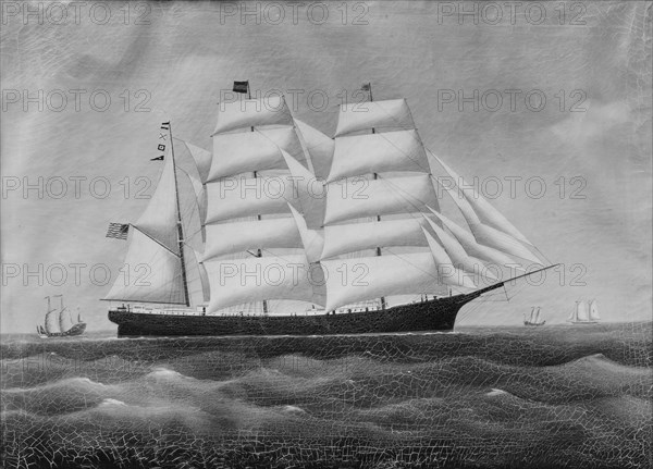 The Ship "John W. Brewer", ca. 1845. Creator: Unknown.