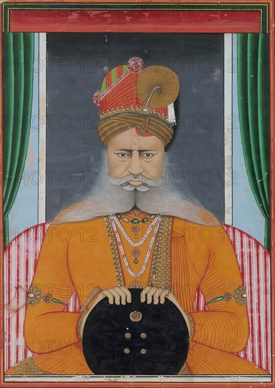 Maharaja Sardar Singh of Bikaner, ca. 1860-70. Creator: Chotu.