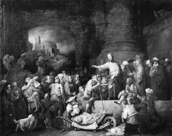 Christ Healing the Sick, 1742. Creator: Christian Wilhelm Ernst Dietrich.