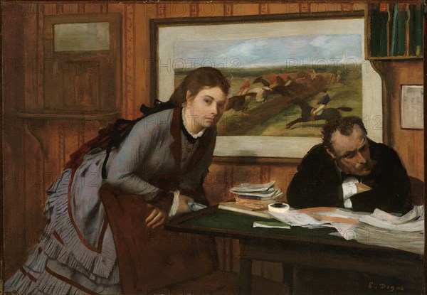 Sulking, ca. 1870. Creator: Edgar Degas.