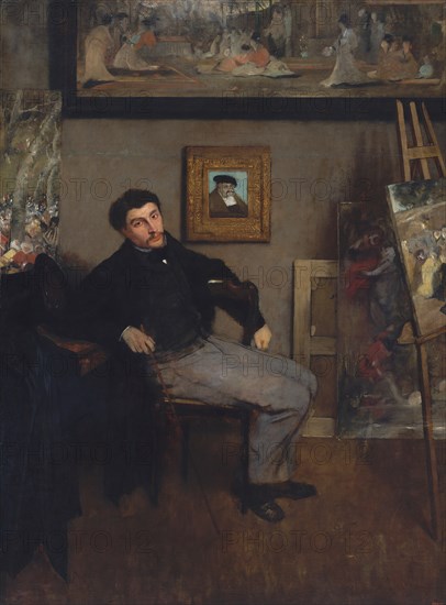 James-Jacques-Joseph Tissot (1836-1902), ca. 1867-68. Creator: Edgar Degas.