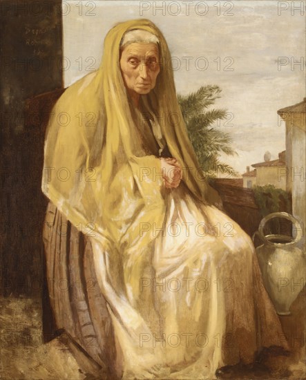 The Old Italian Woman, 1857. Creator: Edgar Degas.