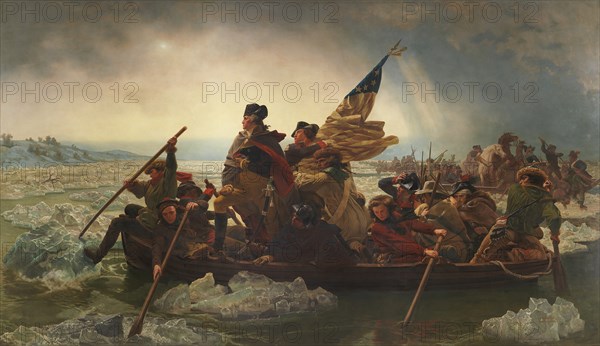 Washington Crossing the Delaware, 1851. Creator: Emanuel Gottlieb Leutze.