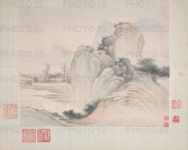 Landscapes Painted for Yuweng, dated 1673. Creator: Fan Qi.