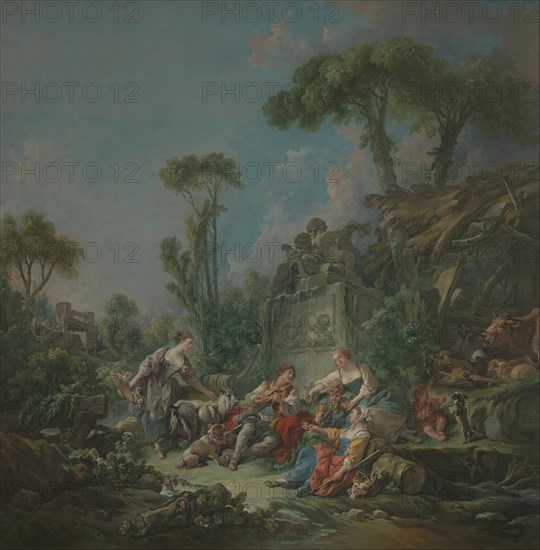 Shepherd's Idyll, 1768. Creator: Francois Boucher.