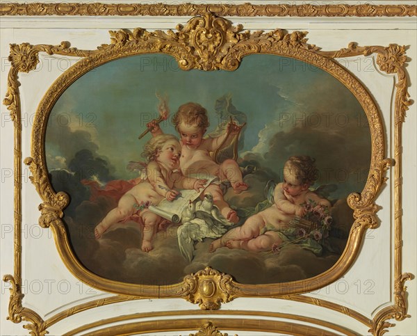 Allegory of Lyric Poetry, 1753. Creator: Francois Boucher.