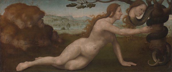 Adam; Eve. Creator: Giuliano Bugiardini.