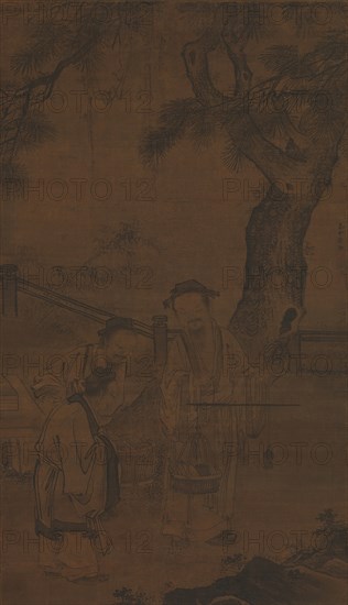 Weighing Books, early 16th century. Creator: Xu Guo.