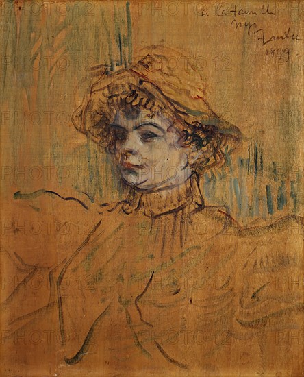 Mademoiselle Nys, 1899. Creator: Henri de Toulouse-Lautrec.