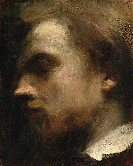 Self-Portrait, ca. 1858. Creator: Henri Fantin-Latour.