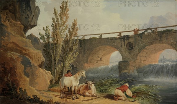 Bridge over a Cascade. Creator: Hubert Robert.