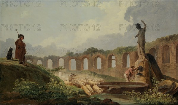 Aqueduct in Ruins. Creator: Hubert Robert.