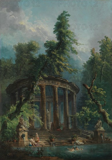 The Bathing Pool. Creator: Hubert Robert.