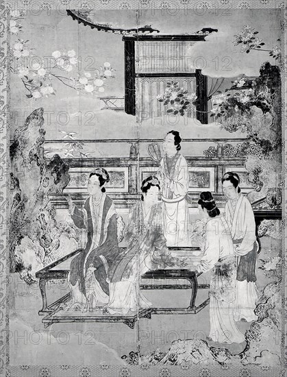 Women at Chinese Court, 16th century. Creator: Unknown.