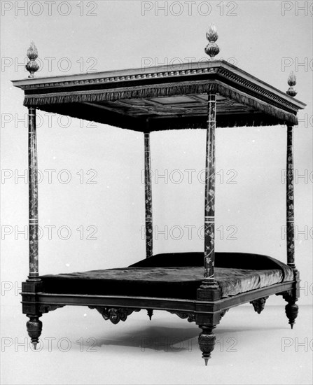 Tester bed, late 16th-second quarter 17th century. Creator: Unknown.
