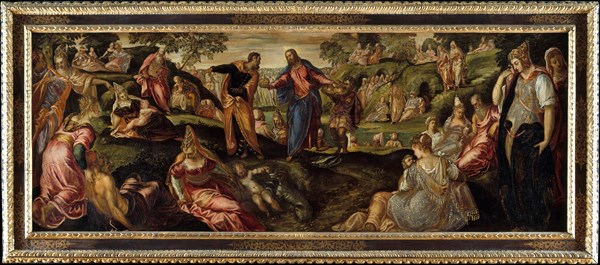 The Miracle of the Loaves and Fishes, ca. 1545-50. Creator: Jacopo Tintoretto.