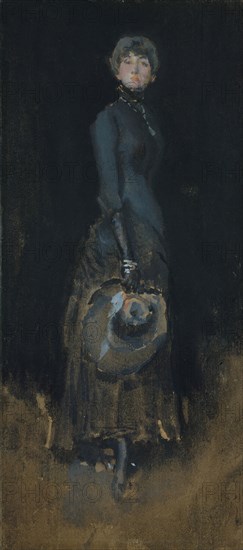 Lady in Gray, ca. 1883. Creator: James Abbott McNeill Whistler.