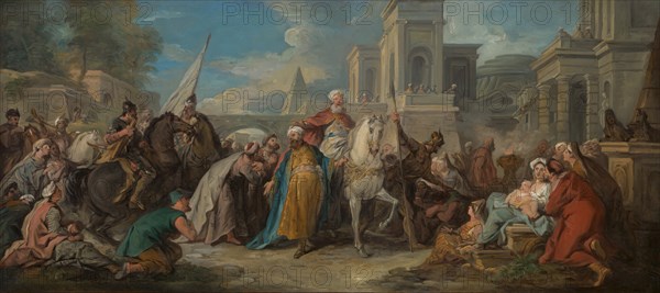 The Triumph of Mordecai, ca. 1736. Creator: Jean Francois de Troy.