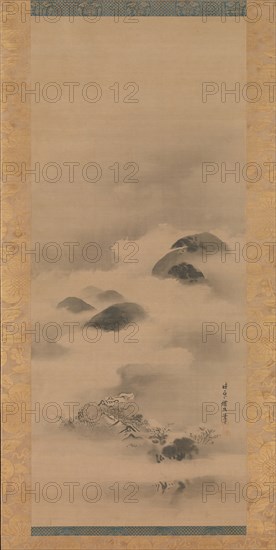 Landscape in Moonlight, after 1662. Creator: Kanô Tan'yû.