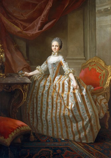 Maria Luisa of Parma (1751-1819), Later Queen of Spain, 1765. Creator: Laurent Pecheux.