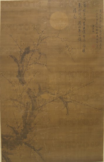 Flowering Plum in Moonlight and Snow, 16th century. Creator: Liu Shiru.