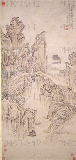 Natural Rock Bridge, dated 1556. Creator: Lu Zhi.