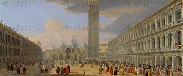Piazza San Marco, Venice, ca. 1709. Creator: Luca Carlevarijs.