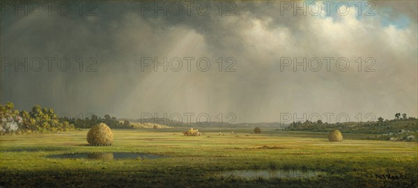 Newburyport Meadows, ca. 1876-81. Creator: Martin Johnson Heade.