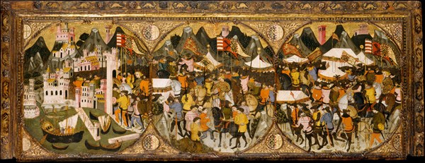 The Conquest of Naples by Charles of Durazzo, 1381-82. Creator: Master of Charles of Durazzo.