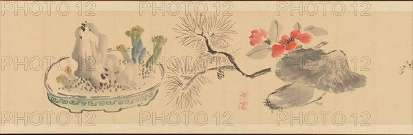 Letter Enclosing Flowers, 1831. Creator: Okada Hanko.