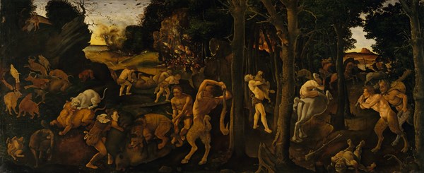 A Hunting Scene, ca. 1494-1500. Creator: Piero di Cosimo.