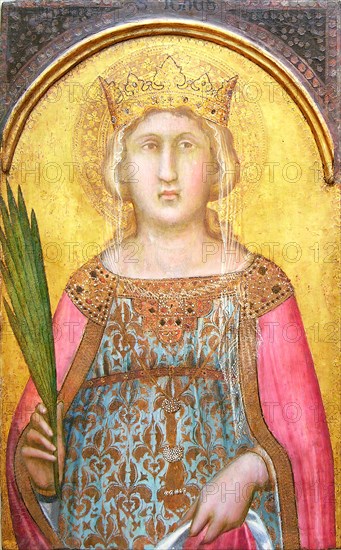 Saint Catherine of Alexandria, shortly after 1342. Creator: Pietro Lorenzetti.