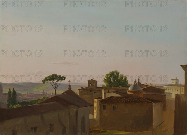View on the Quirinal Hill, Rome, 1800. Creator: Simon Alexandre Clement Denis.