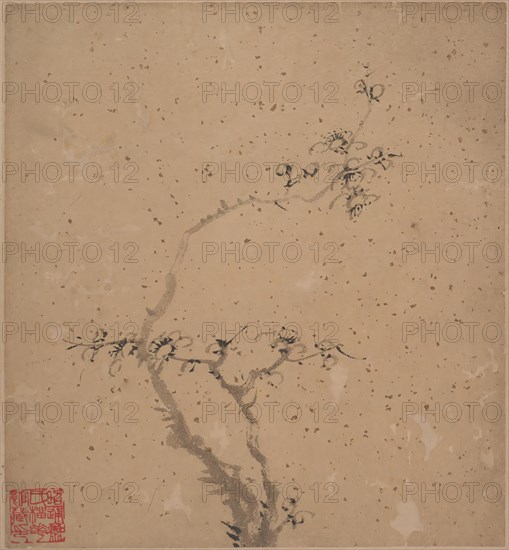 Blossoming Plum, Dated 1840. Creator: Tang Yifen.