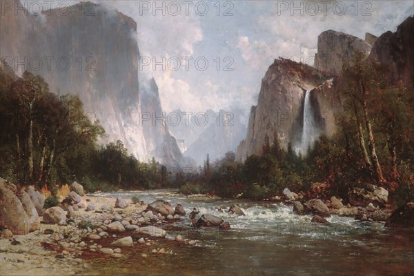 View of Yosemite Valley, 1885. Creator: Thomas Hill.