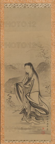 Kiku Jido (Chrysanthemum Boy), 18th century. Creator: Tsukioka Sessai.