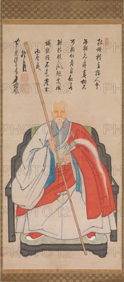 Portrait of Yinyuan Longqi (Ingen Ryuki), 1676. Creator: Unknown.