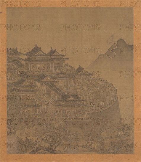 The Immortal Lü Dongbin Appearing over the Yueyang Pavilion, 15th-16th century. Creator: Unknown.