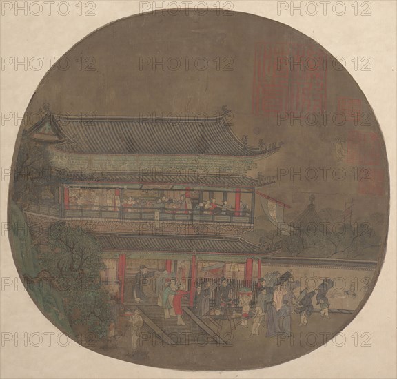 The Immortal Lü Dongbin Appearing over the Yueyang Pavilion , late 13th-early 14th century. Creator: Unknown.