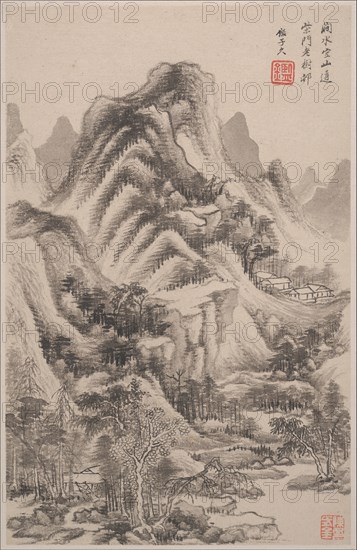 Landscapes in the styles of old masters, dated 1668. Creator: Wang Jian.